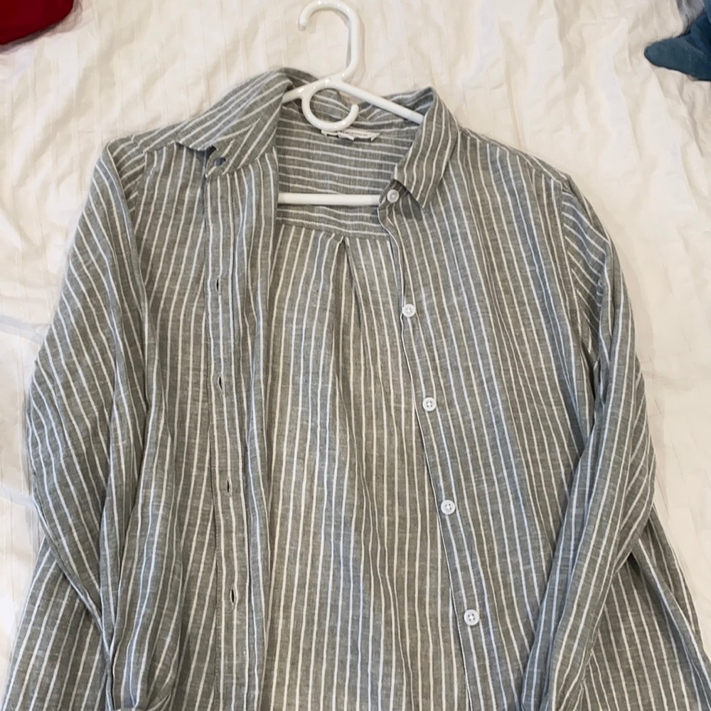 beach button down shirt NWOT